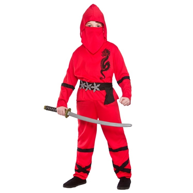 Power Ninja rot Kostüm