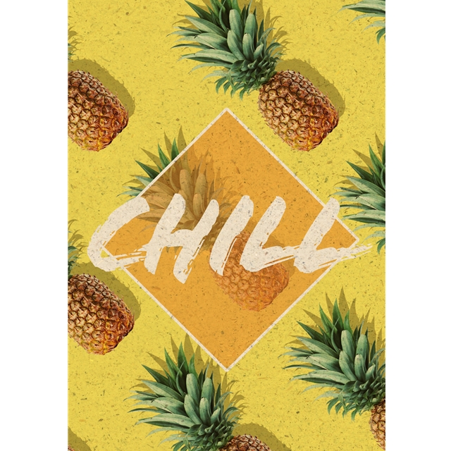 Chill - Fresh & Trendy Graspapier-Doppelkarte