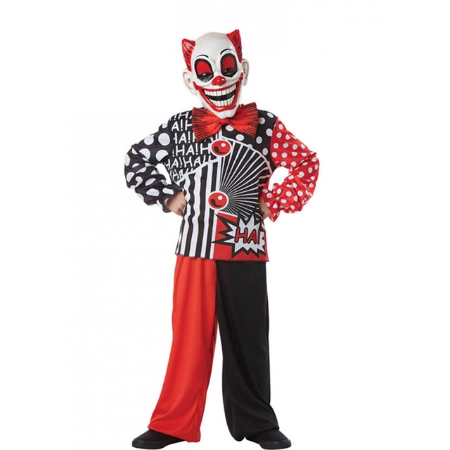Clown Pop Wow 7-9 Jahren Kinderkostüm