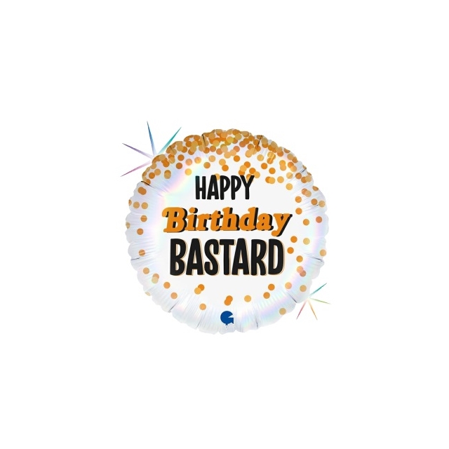 Happy Birthday Bastard Folienballon