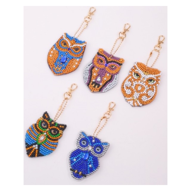 Diamond Painting Owls/Eulen  Keychains