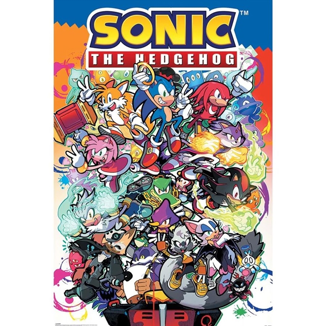 Sonic the Hedgehog Poster Sonic Comic Characters