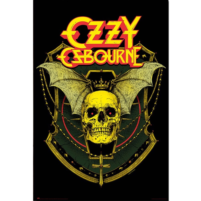 Ozzy Osbourne Skull Poster