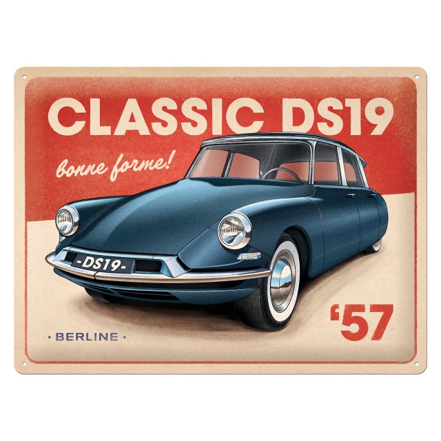 DS - Classic DS19 30x40cm Blechschild