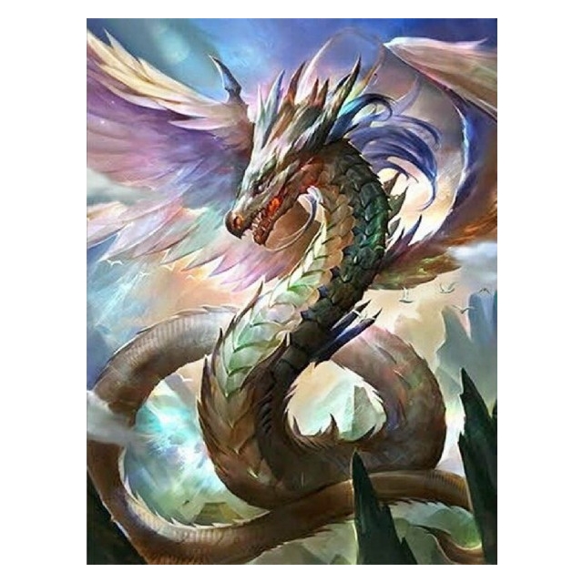 Diamond Painting Dragon 40x30  cm