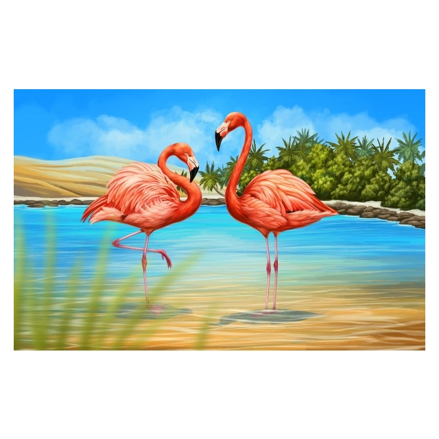 Diamond Painting  Flamingo 50x40 cm