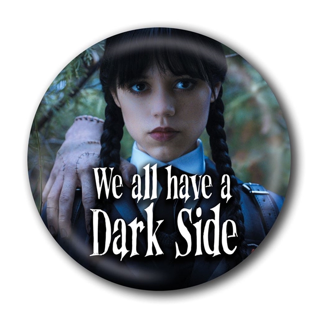 Wednesday - Dark Side Button 25 mm