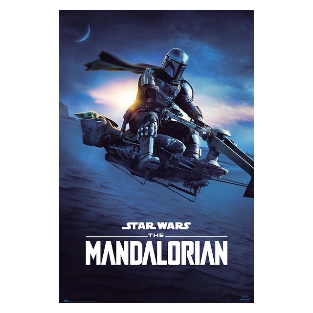 The Mandalorian Poster Mando Speeder Bike II
