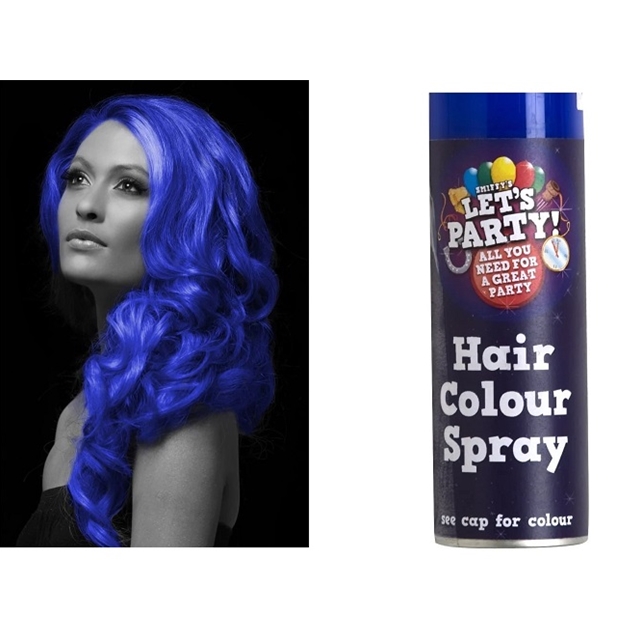 Haarspray blau