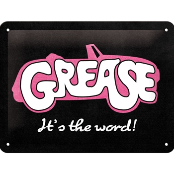 Grease - It's the word Blechschild 15 x 20cm