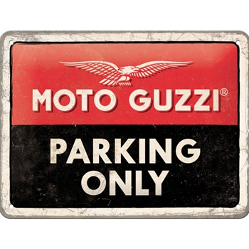 Moto Guzzi - Parking Only Blechschild 15 x 20cm