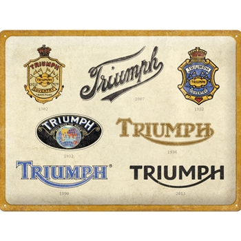 Triumph - Logo Evolution 30x40cm Blechschild