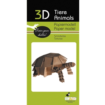 3D Papiermodell Schildkröte