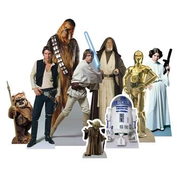 Star Wars Pappaufsteller Heroes