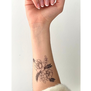 Floral H Tattoo