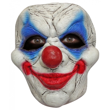 Maske Clown rot/blau