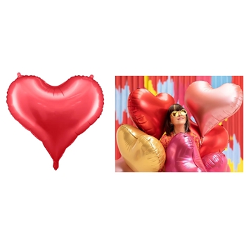 Folienluftballon Herz, rot, 75 cm