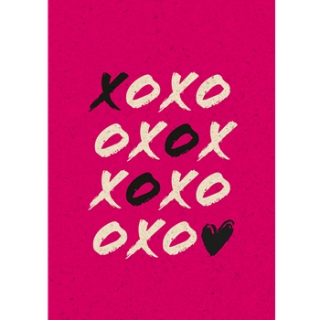 XOXO - Fresh &amp; Trendy Graspapier-Doppelkarte